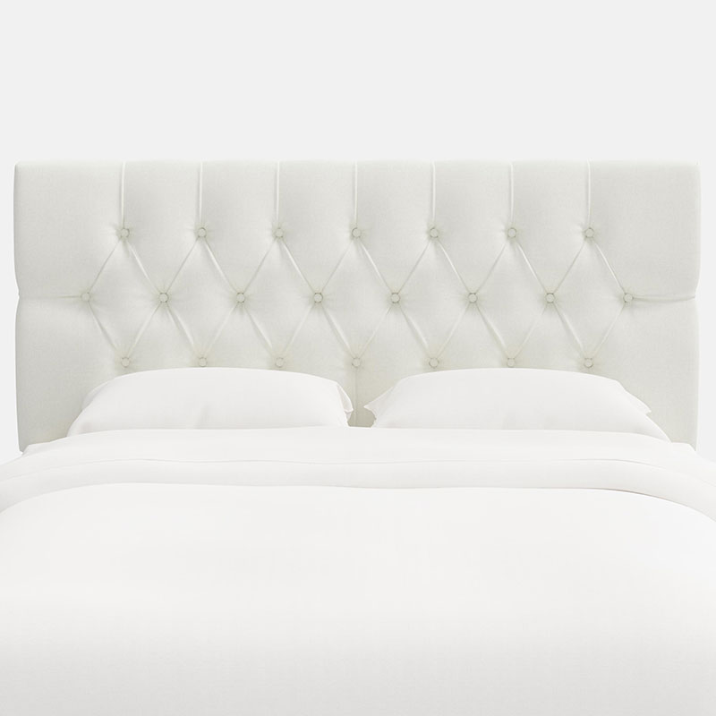 The Company Store Park Tufted Zuma Headboard In White