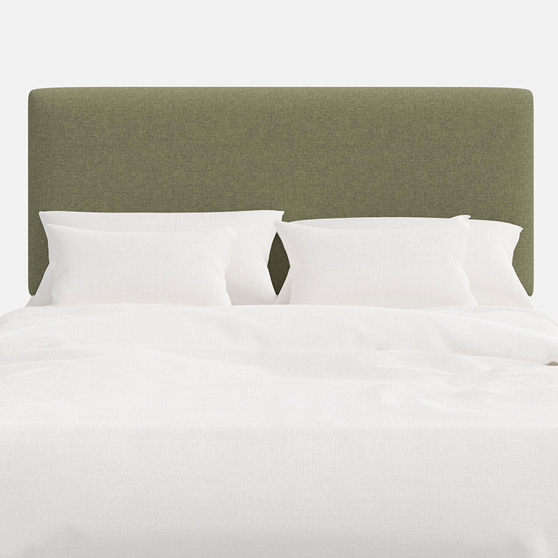 The Company Store Tribeca Linen Headboard In Green