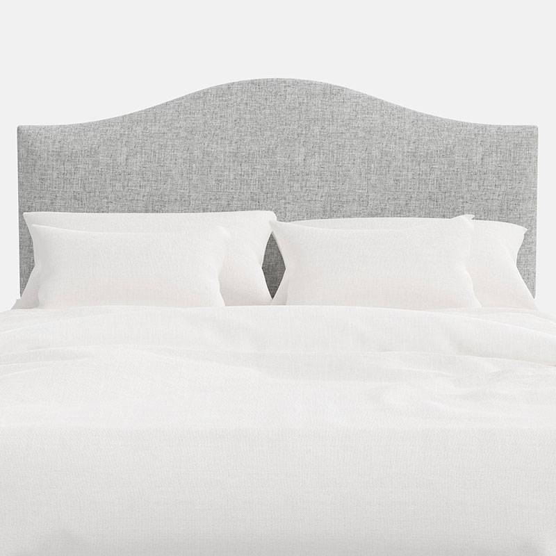 The Company Store Saddle Zuma Headboard In Gray