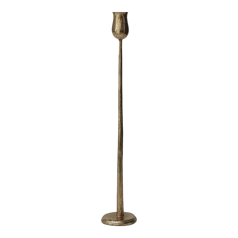 The Company Store Bronze Candlestick Holder In Yellow