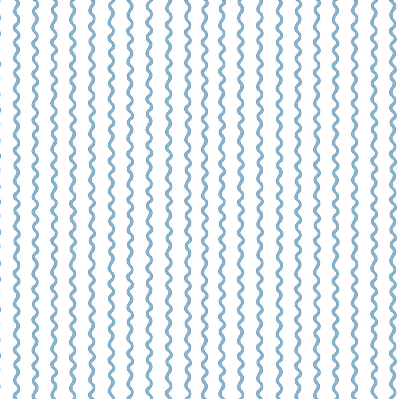 The Company Store Rickrack Traditional Wallpaper In Blue/white