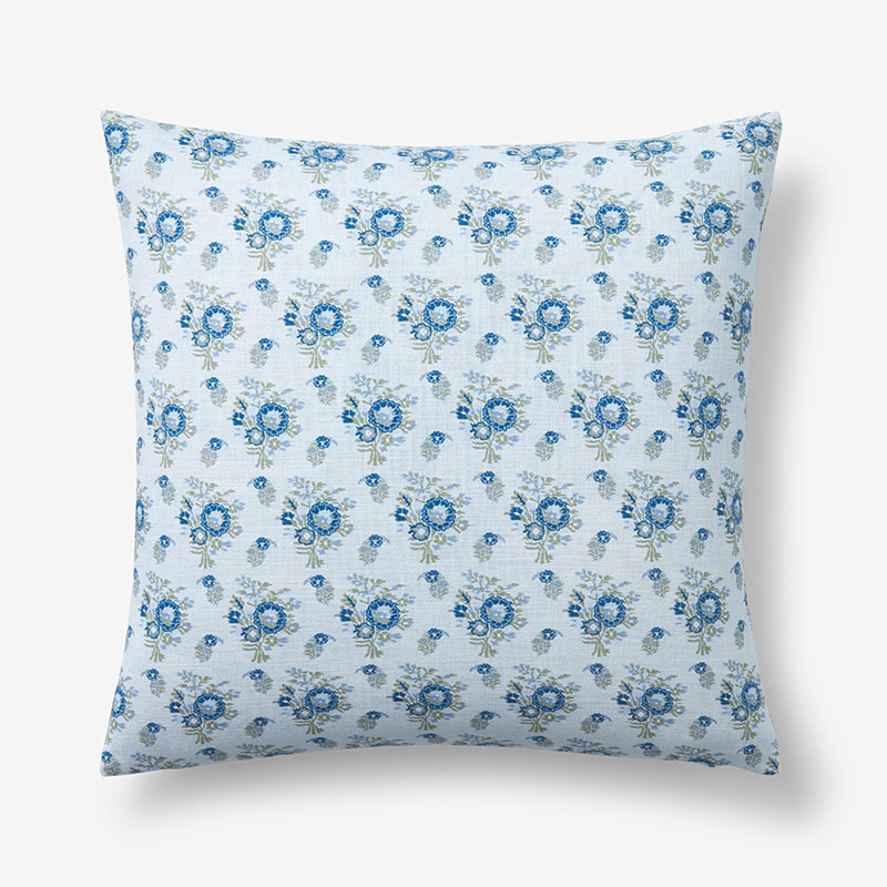 The Company Store Mahika Decorative Square Pillow Cover In Light Blue