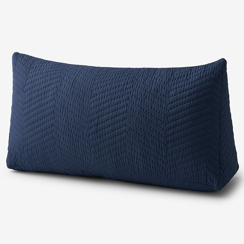 The Company Store Voile Reading Wedge Pillow Cover In Midnight Blue
