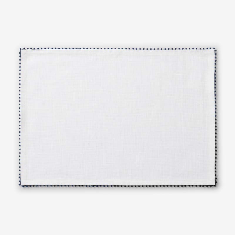 The Company Store Pom Fringe Placemats, Set Of 4 In Multi