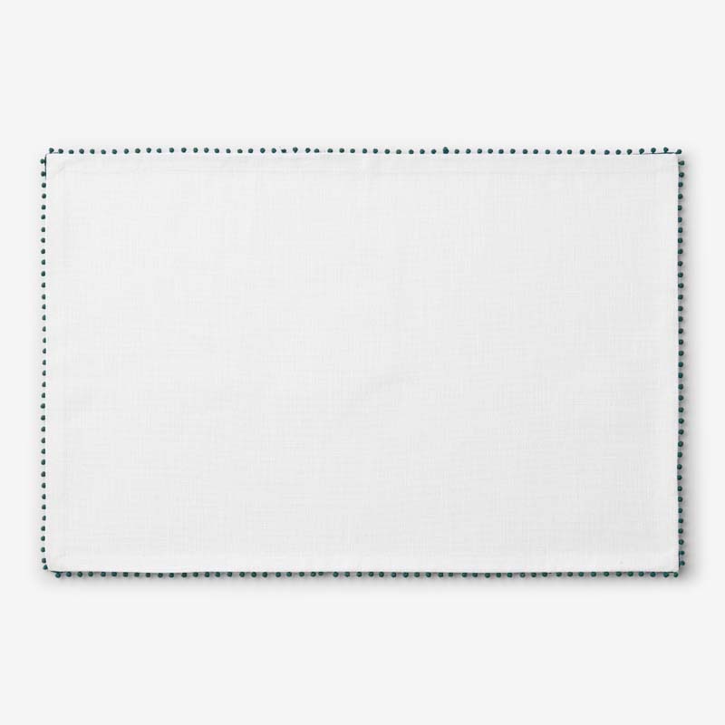 The Company Store Pom Fringe Placemats, Set Of 4 In Multi