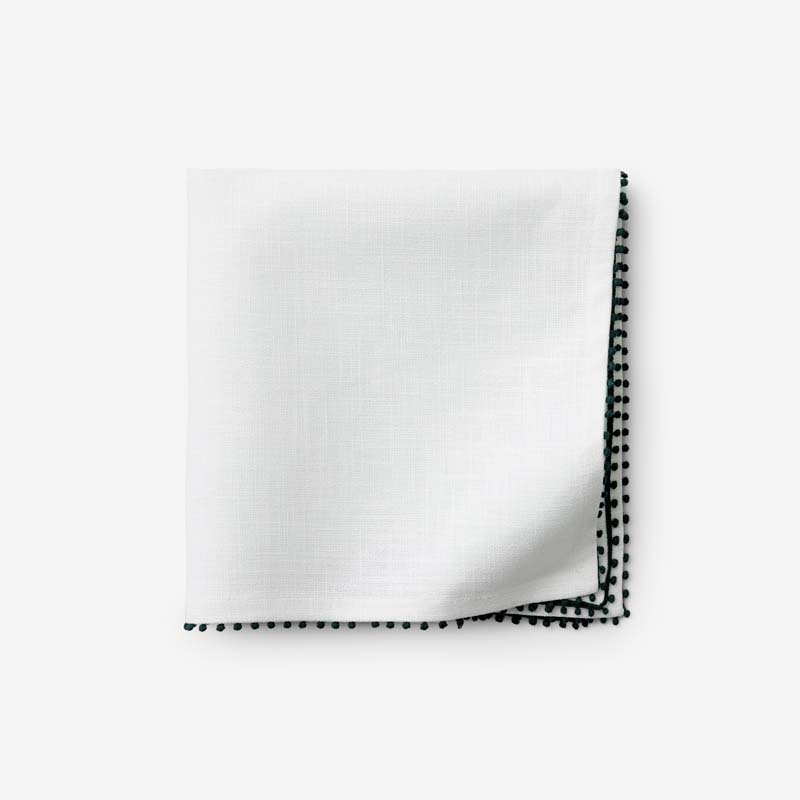 The Company Store Pom Fringe Napkins, Set Of 4 In Multi