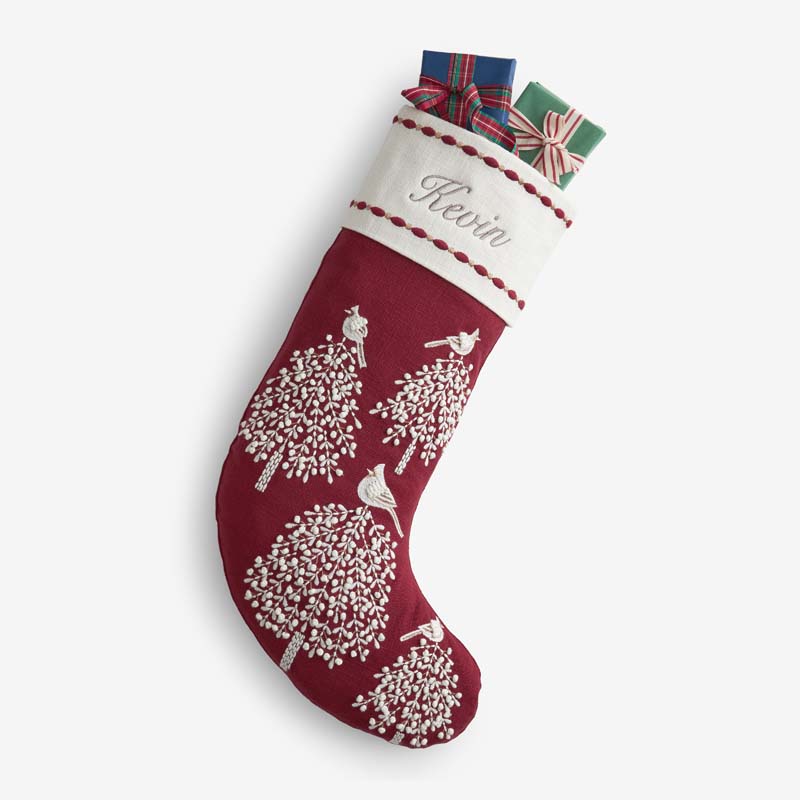The Company Store Holiday Stocking In Red