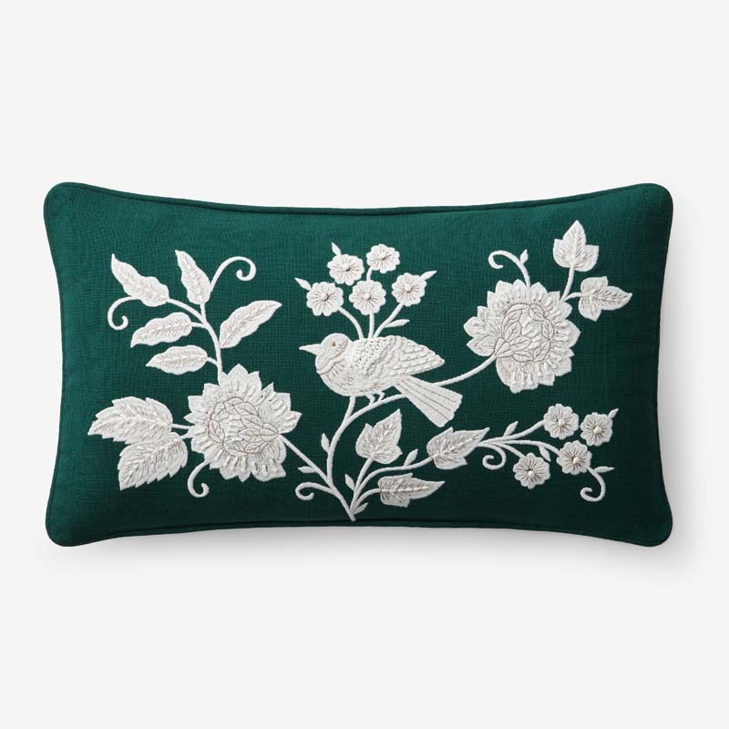 The Company Store Holiday Decorative Pillow Cover In Green