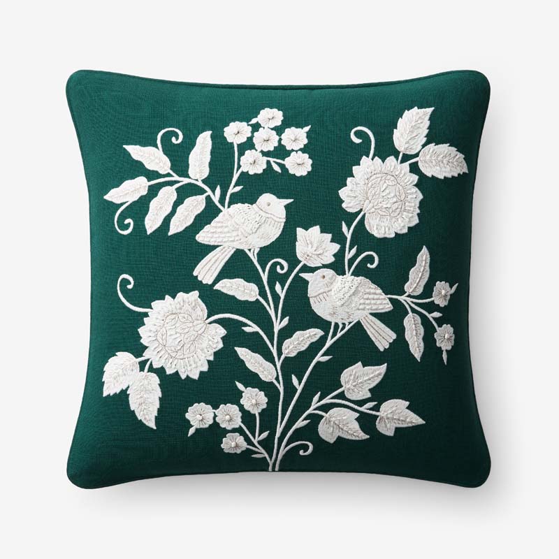 The Company Store Holiday Decorative Pillow Cover In Green