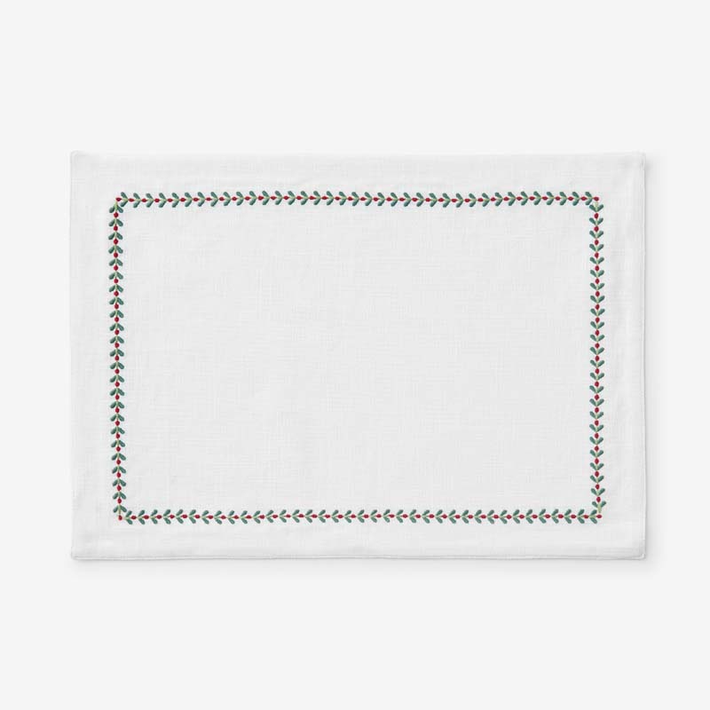 The Company Store Embroidered Novelty Placemats, Set Of 4 In Multi