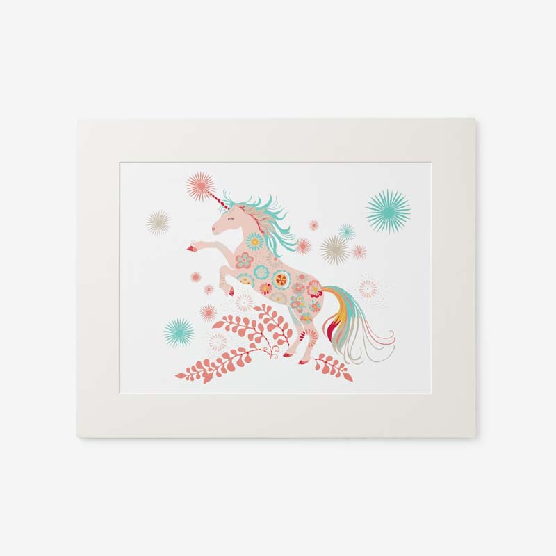 The Company Store Fancy Unicorns Wall Art