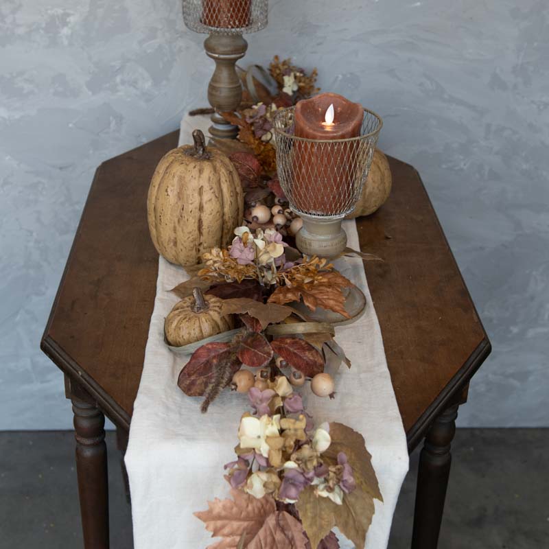 Maple Leaf & Berry Garland - Brown,Brown