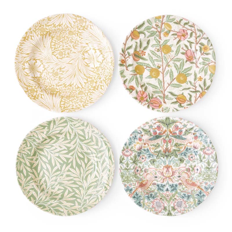 The Company Store Standen Salad Plates, Set Of 4 In Green