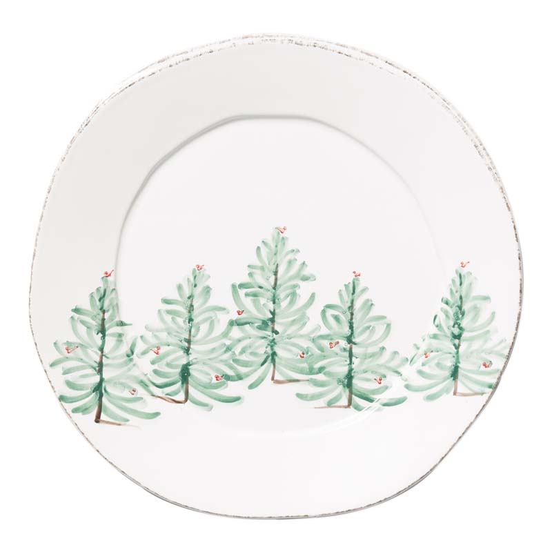 The Company Store Lastra Holiday Round Platter In Green