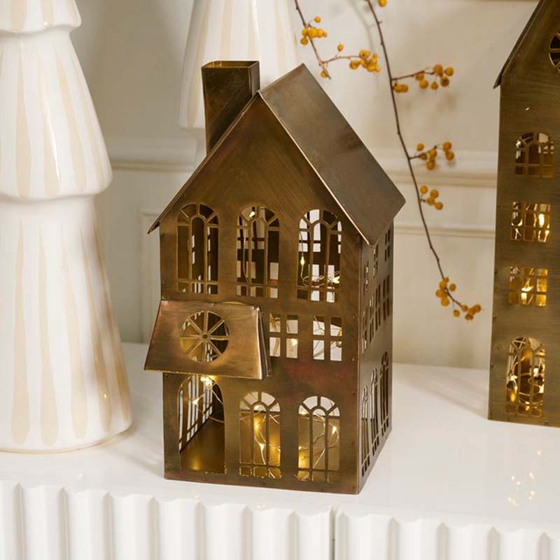The Company Store Brass Village Houses, Small In Yellow