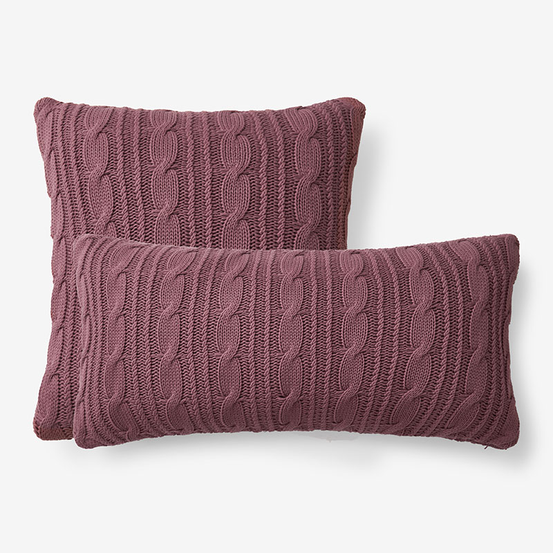 Chunky Cable Knit Decorative Pillow