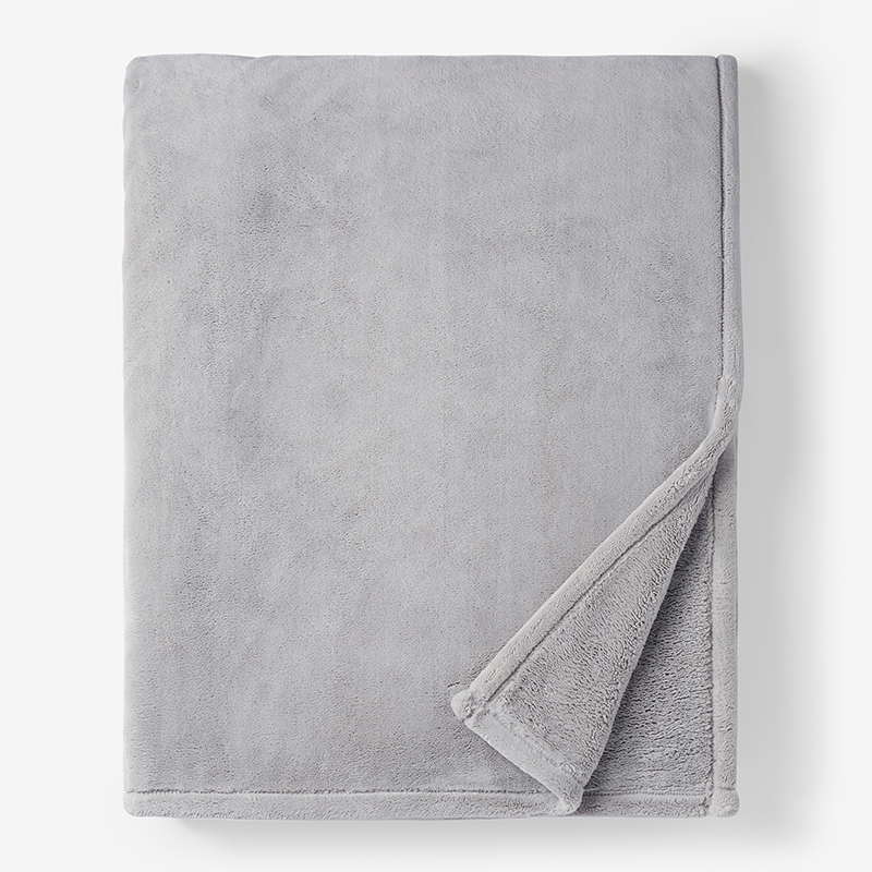The Company Store Blanket In Gray Smoke