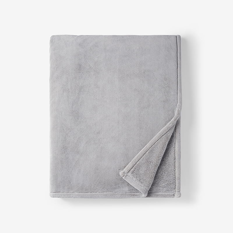 The Company Store Throw Blanket In Gray Smoke