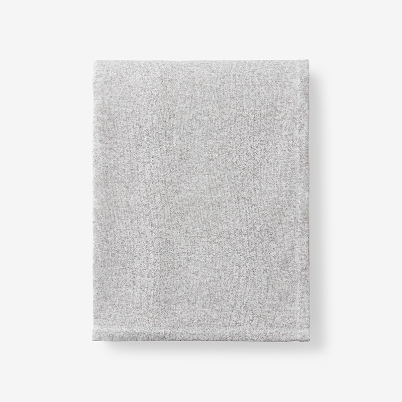 The Company Store Sweatshirt Throw Blanket In Gray