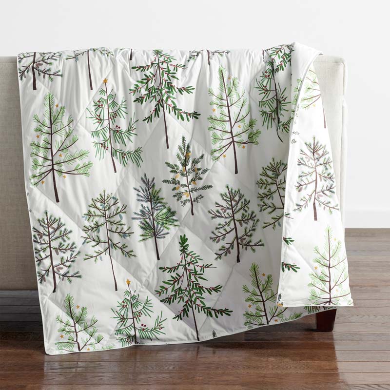 The Company Store Loftaire™ Down Alternative Holiday Throw Blanket In Green