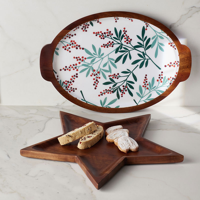 Holiday Wood Platter - Berries