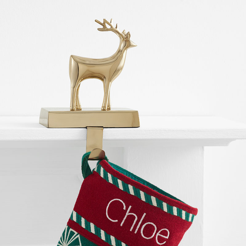 Reindeer Holiday Stocking Holder
