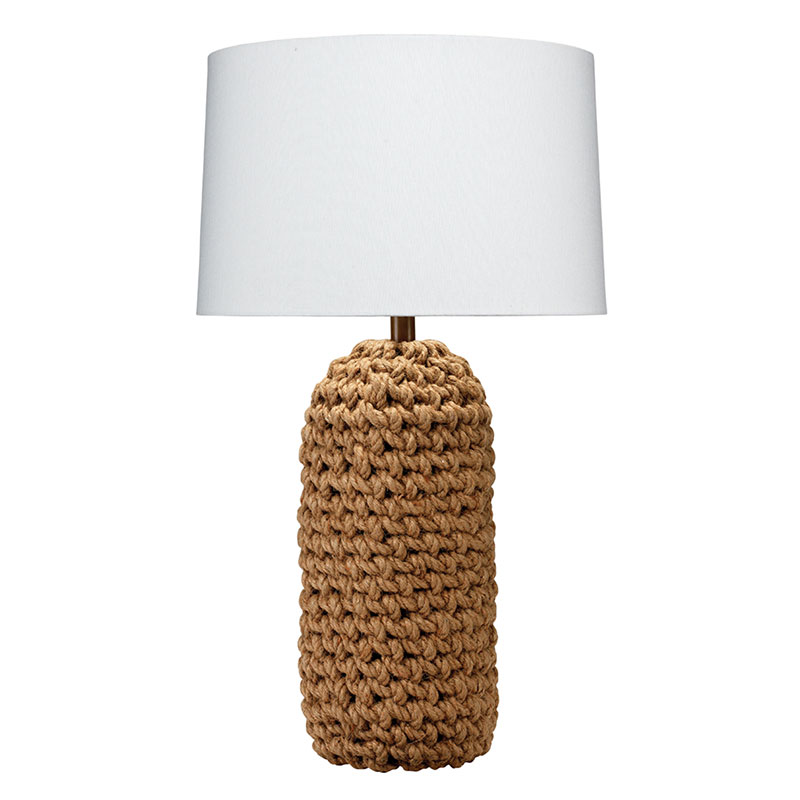 The Company Store Jute Rope Table Lamp In Brown