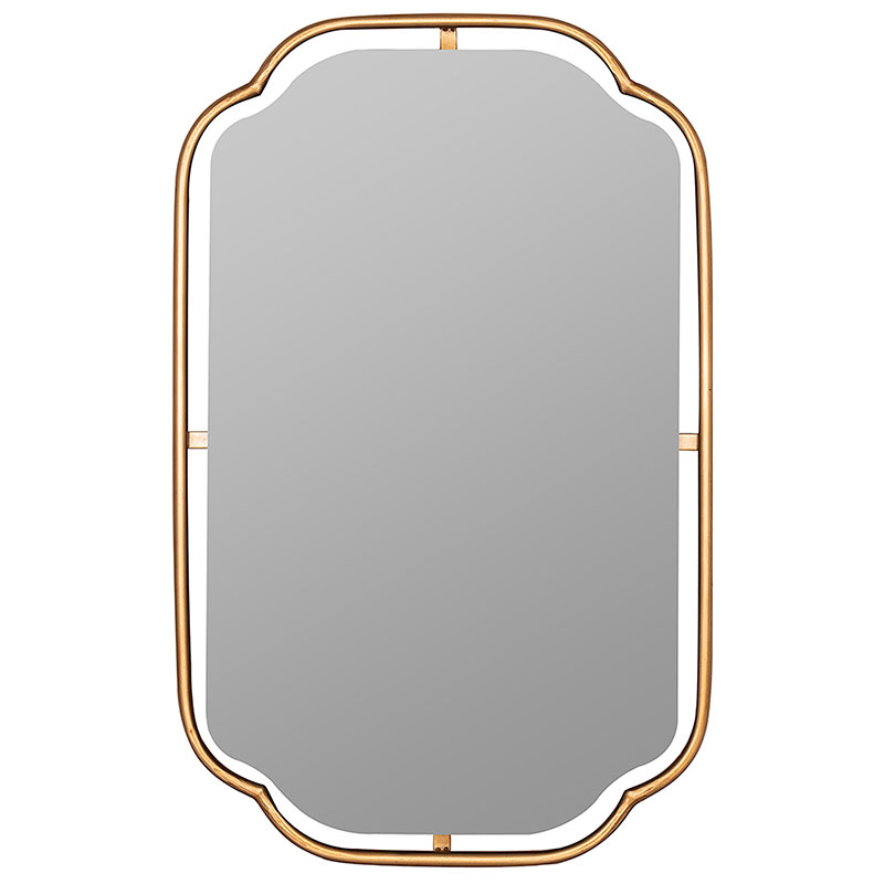 The Company Store Gilded Floating Frame Wall Mirror In Gold