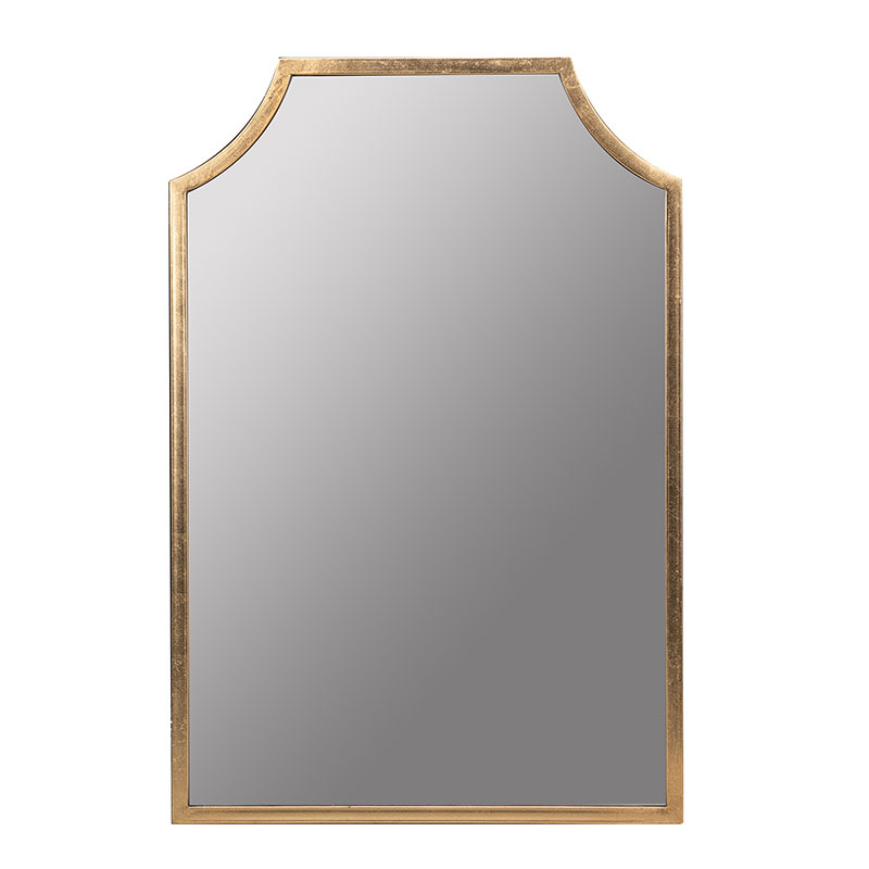 The Company Store Gilded Arched Frame Wall Mirror In Yellow
