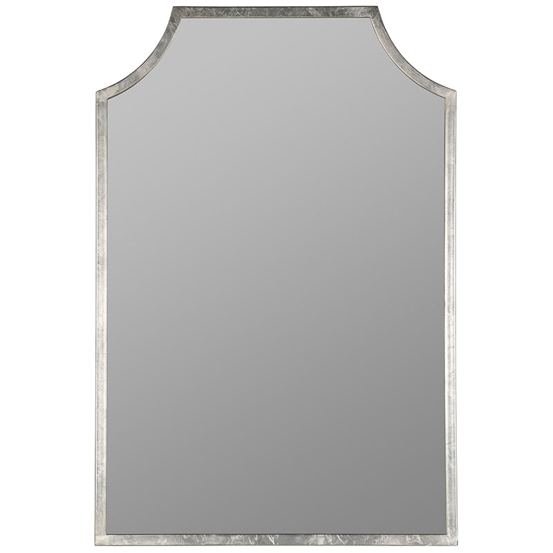The Company Store Gilded Arched Frame Wall Mirror In Gray