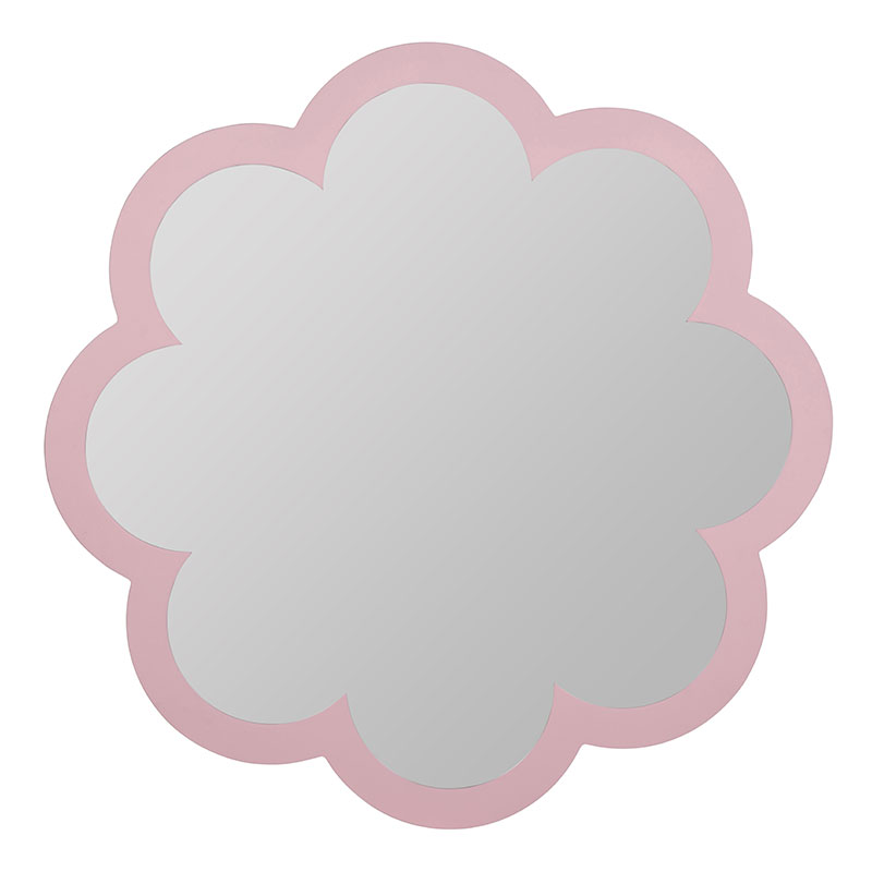 The Company Store Caitlin Wilson Poppy Scalloped Mirror In Pink