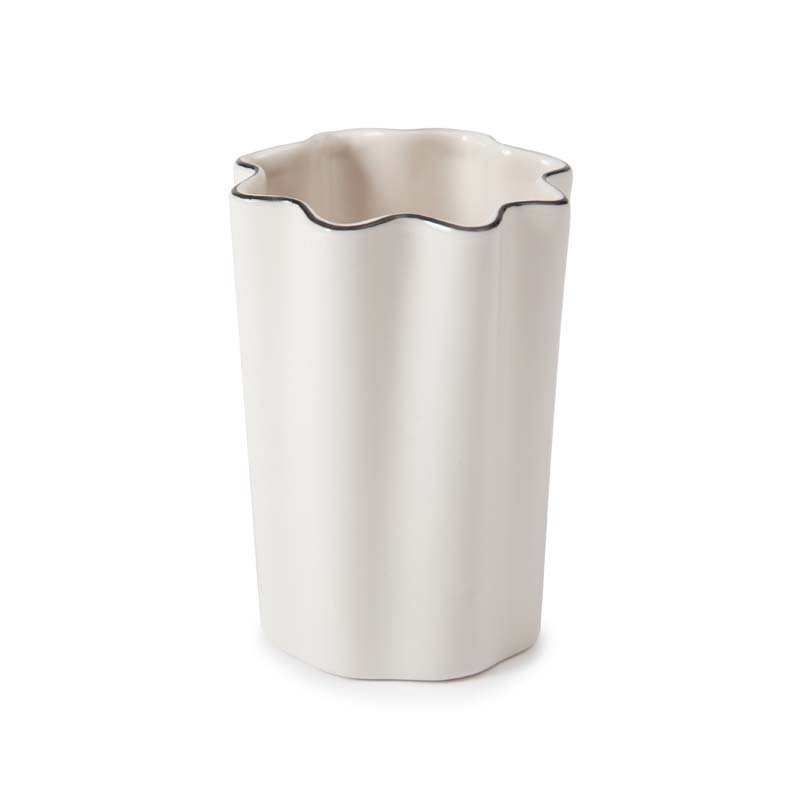 The Company Store Scallop Tumbler In White
