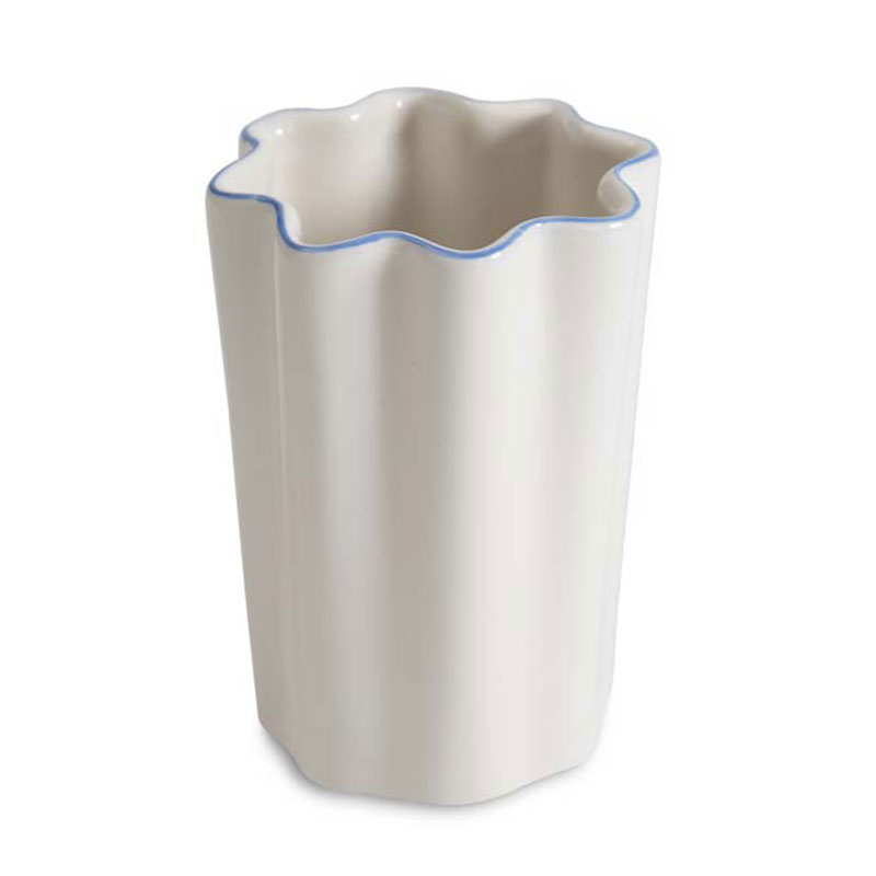 The Company Store Scallop Tumbler In White