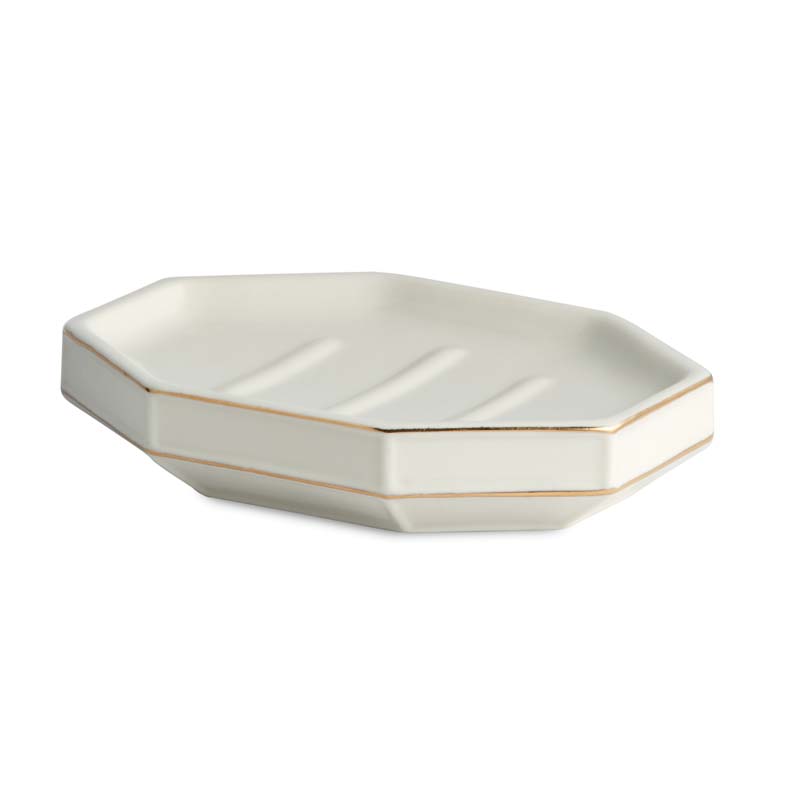 The Company Store Luxe Soap Dish In White
