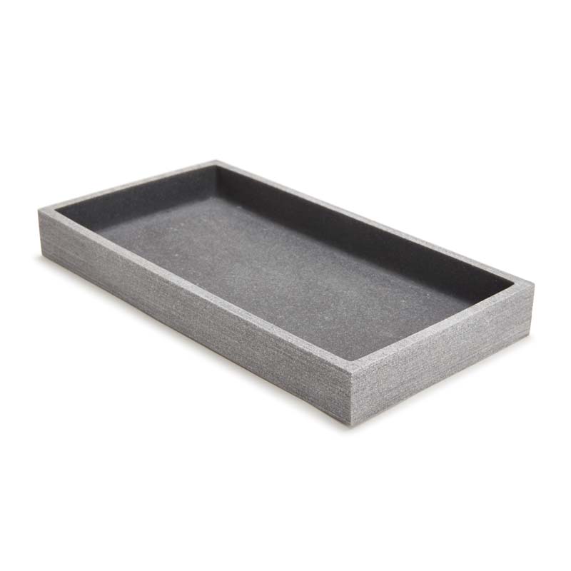 The Company Store Modern Vanity Tray In Gray