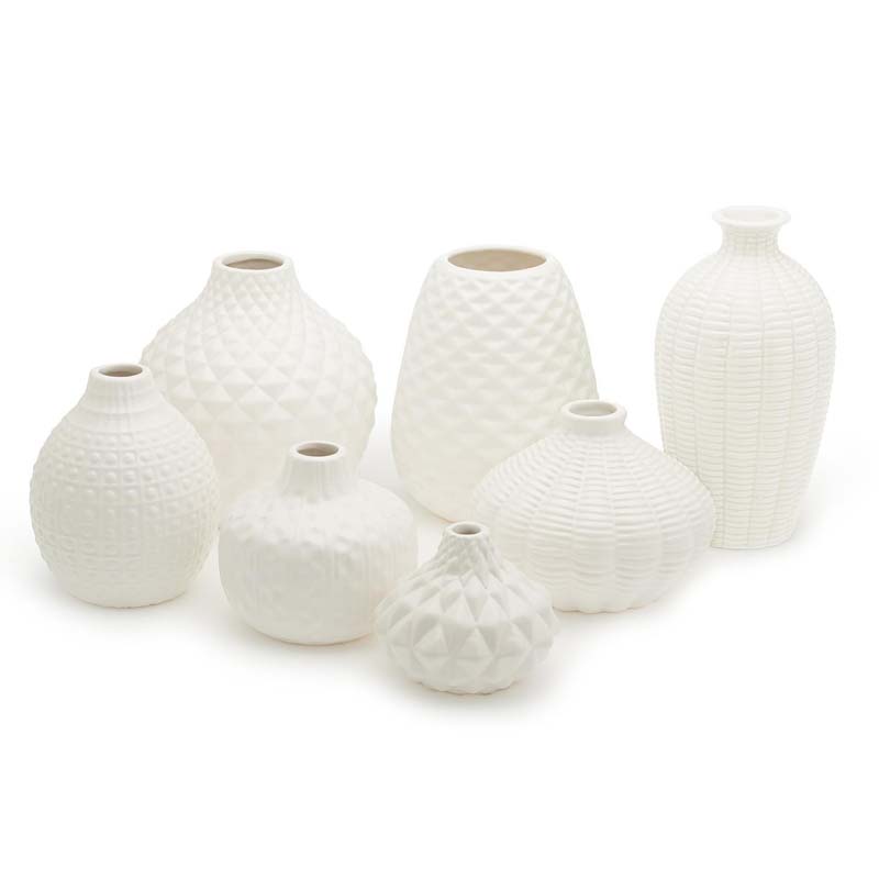 Textured Ceramic Vases, Set of 7 | The Company Store