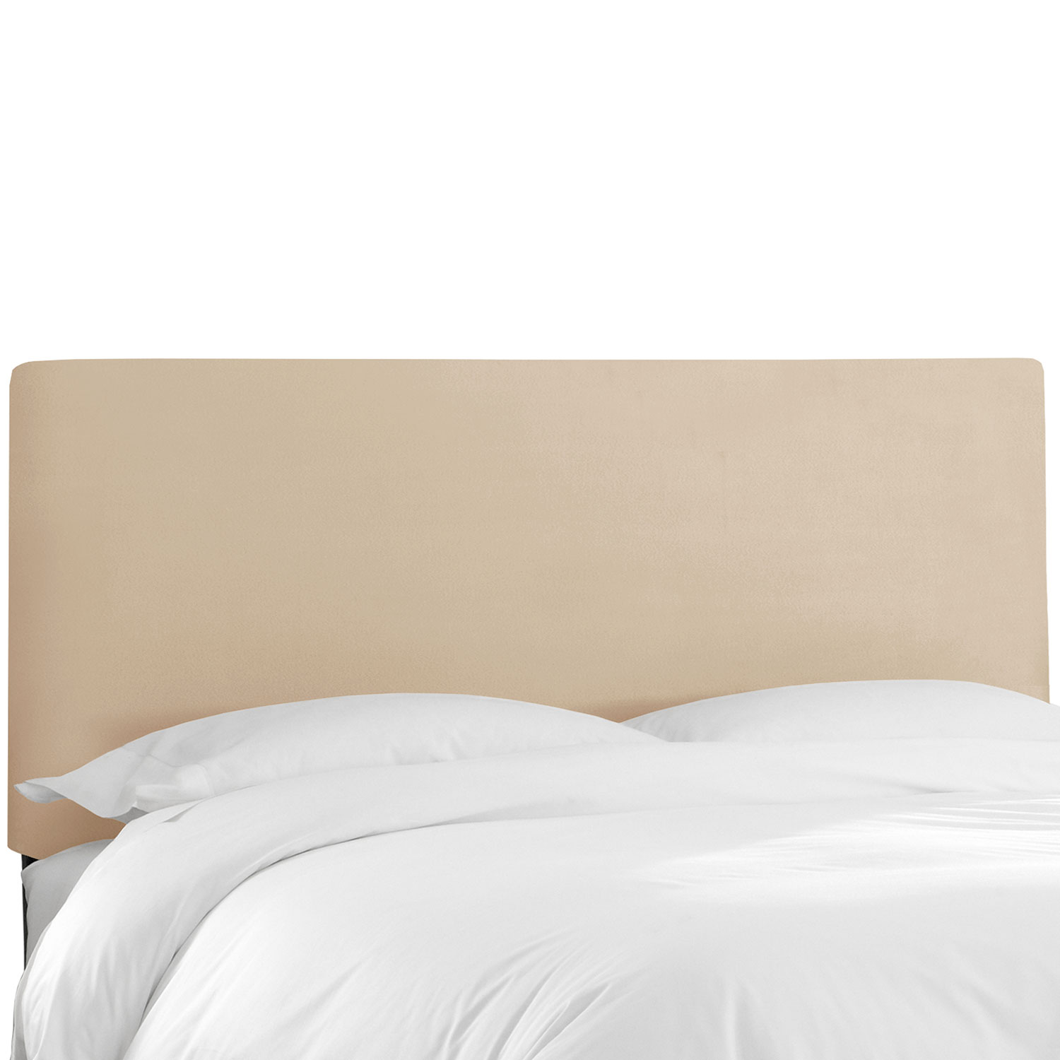 The Company Store Tribeca Velvet Headboard In Beige