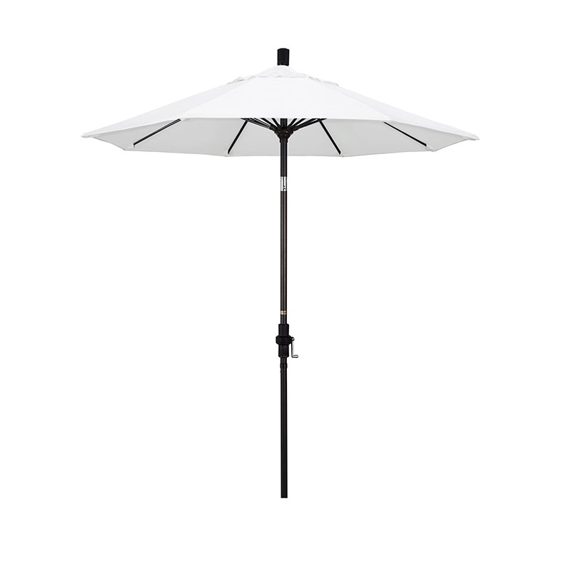 The Company Store Market Umbrella With Crank Lift In Ivory