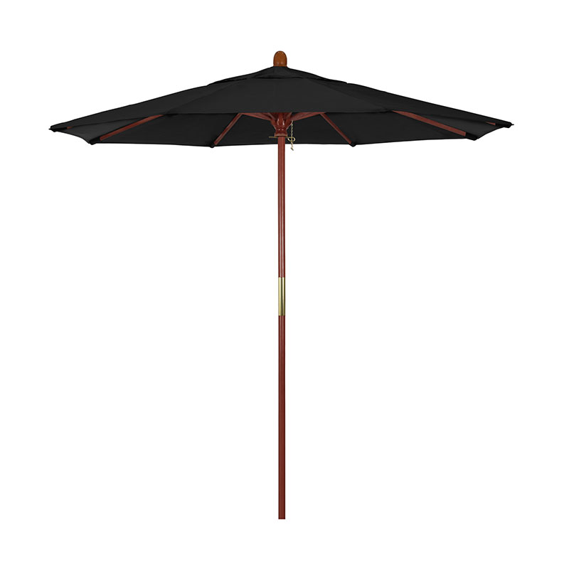 The Company Store Commercial Grade Umbrella With Hardwood Frame In Black