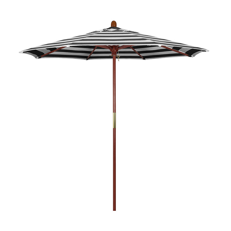 The Company Store Commercial Grade Umbrella With Hardwood Frame In Cabana Classic Black