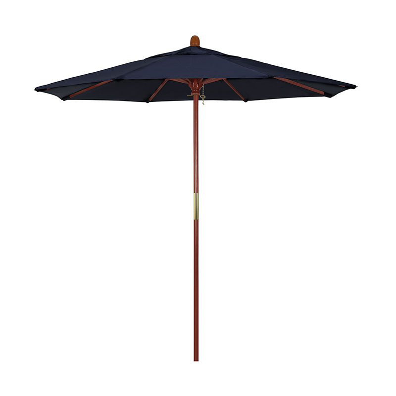 The Company Store Commercial Grade Umbrella With Hardwood Frame In Navy Blue