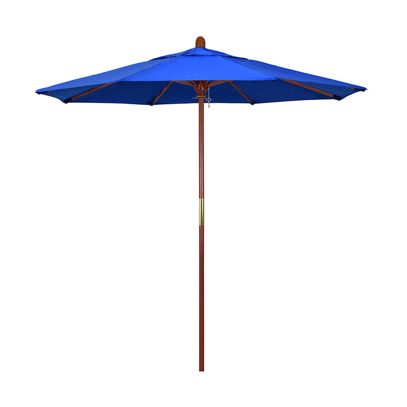 The Company Store Commercial Grade Umbrella With Hardwood Frame In Pacific Blue