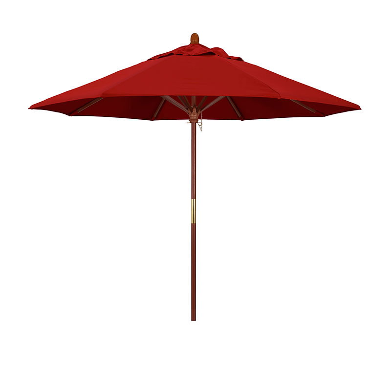 The Company Store Commercial Grade Umbrella With Hardwood Frame In Jockey Red