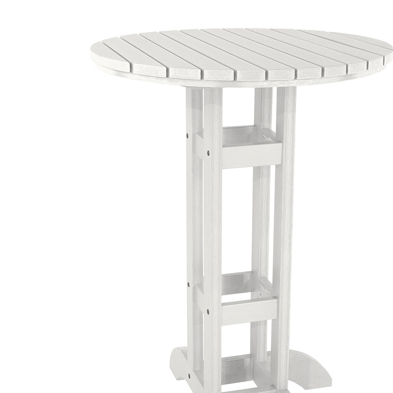 The Company Store 30" Round Bistro Table In White