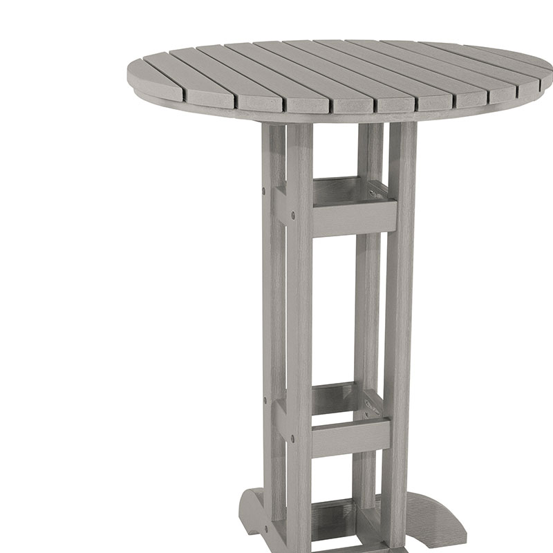 The Company Store 30" Round Bistro Table In Light Gray