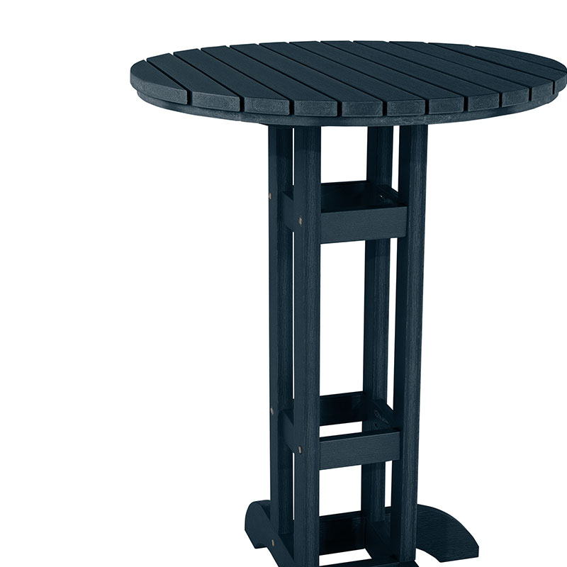The Company Store 30" Round Bistro Table In Navy