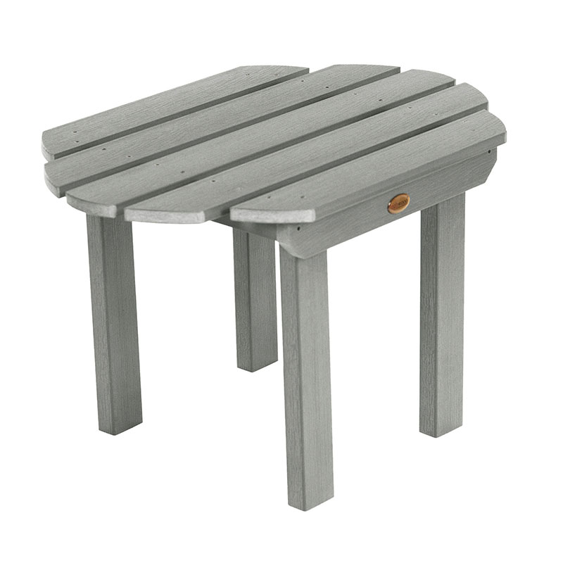 The Company Store Garden Side Table In Gray