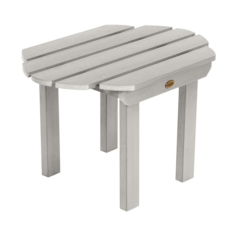 The Company Store Garden Side Table In Light Gray