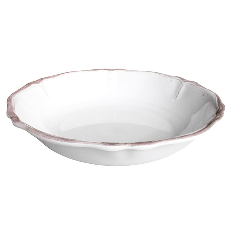 The Company Store Rustica Antique White Melamine Salad Bowl In Ivory/white