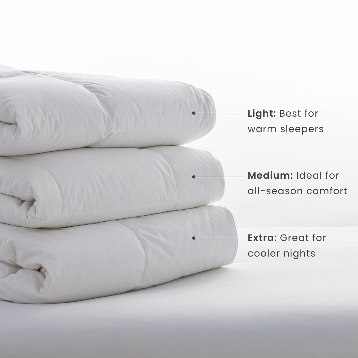 8-Piece Percale & LaCrosse&trade; Down Bedding Bundle,